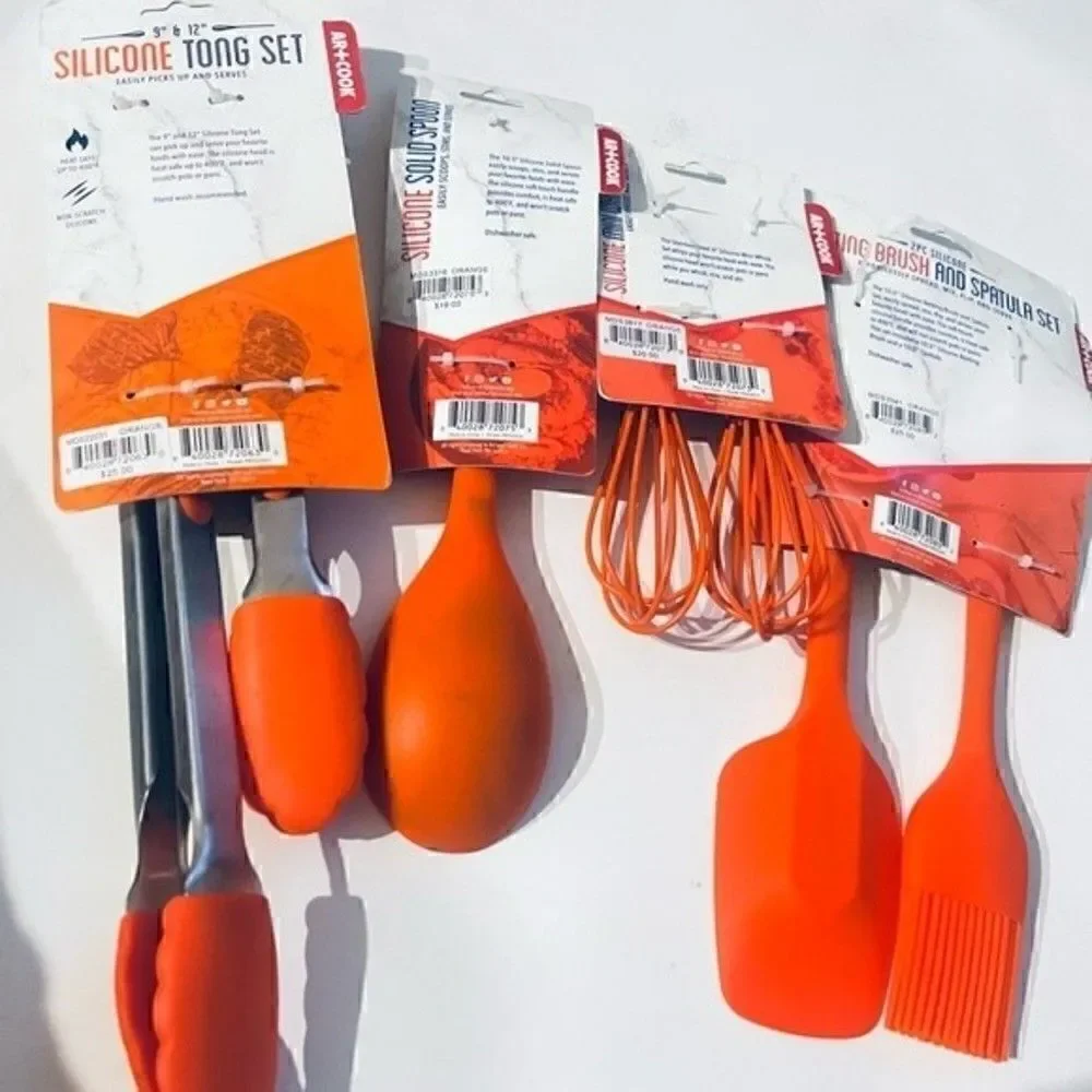 Art & Cook Mini Whisks Spatula Basting Brush,10.5